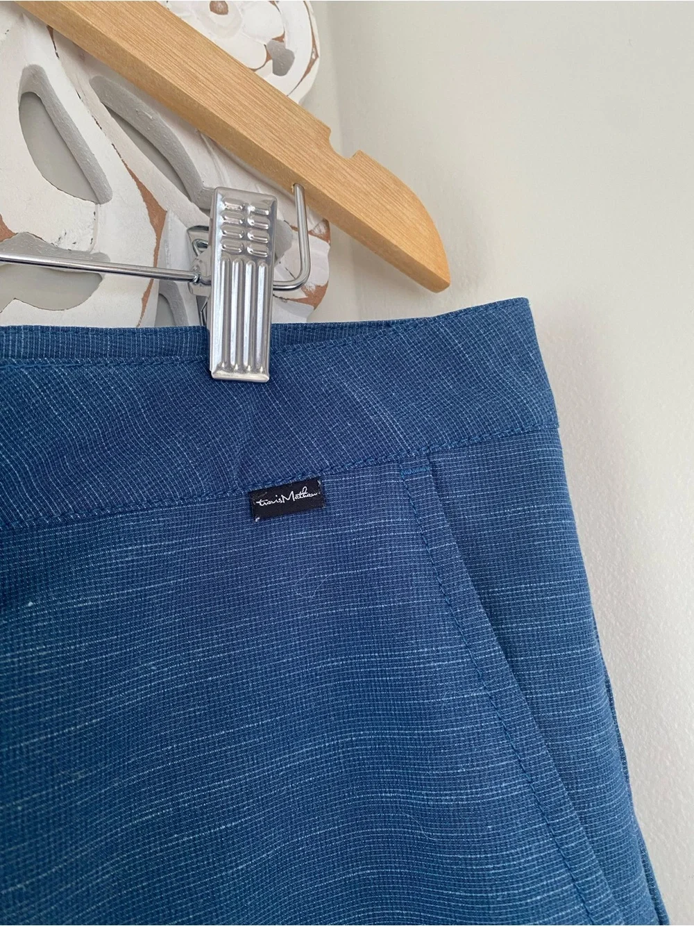 Travis Mathew Men’s Size 36 Blue Performance Golf Hybrid Shorts Casual Stretch